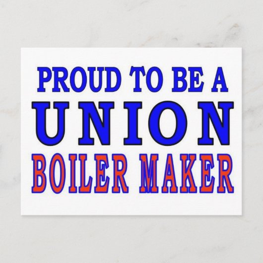 UNION BOILER MAKER BRIEFKAART (Voorkant)