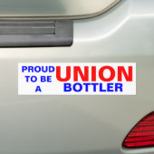 UNION BOTTLER BUMPERSTICKER (Op auto)