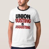 Union Busting is verontrustend T-shirt (Voorkant)