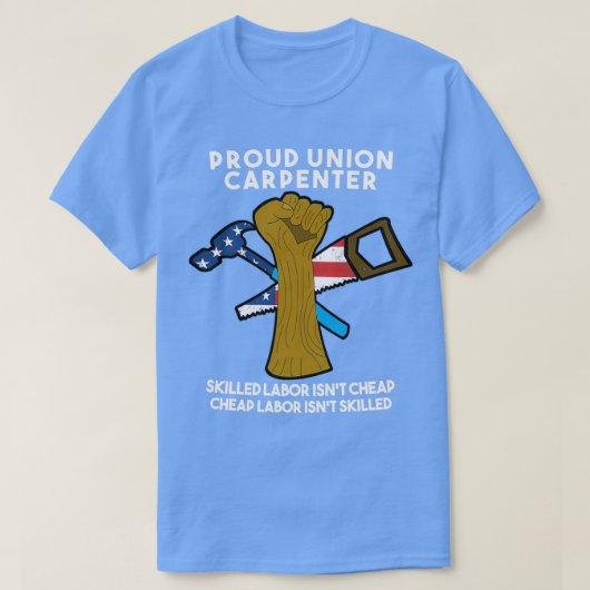 Union Carpenter American Flag Carpenter T-shirt (Design voorkant)