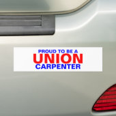 UNION CARPENTER BUMPERSTICKER (Op auto)