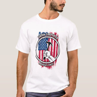 Union Carpenter Gift Proud American Skill T-shirt