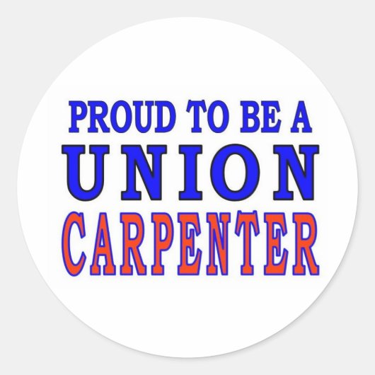 UNION CARPENTER RONDE STICKER (Voorkant)
