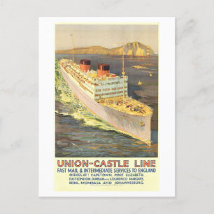  Union-Castle Line Mail Levering Briefkaart
