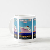 Union Castle ~ The Big Ship Way Koffiemok (Voorkant links)
