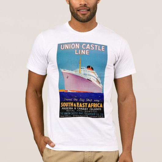 Union Castle ~ The Big Ship Way T-shirt (Voorkant)