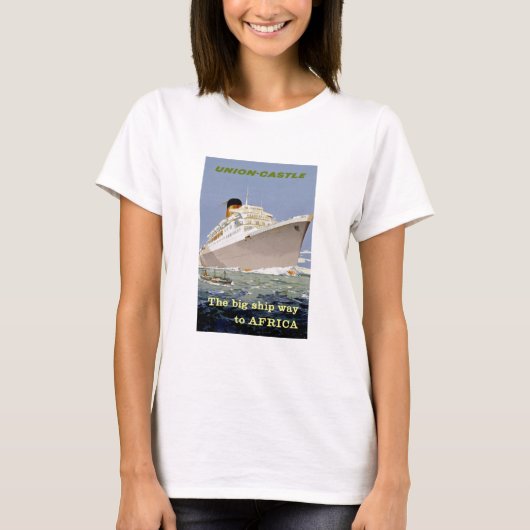 Union-Castle "The Big Ship Way to Africa" T-shirt (Voorkant)