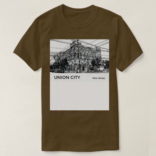 Union City New Jersey T-shirt (Design voorkant)