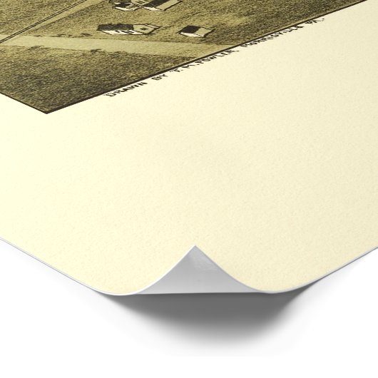 Union City, PA Panoramic Map - 1895 Poster (Hoek)