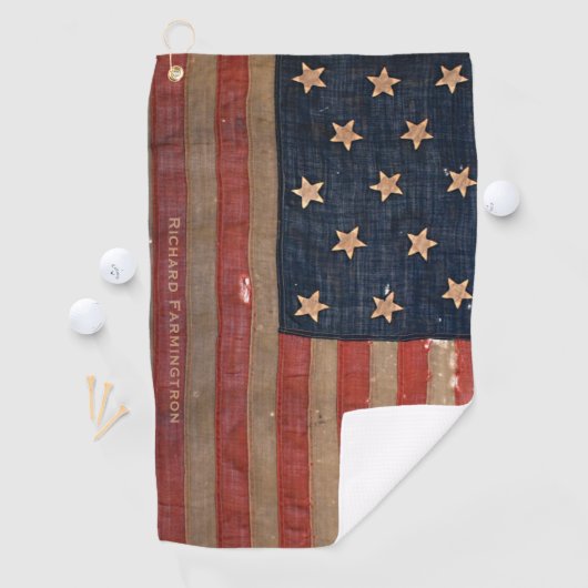 Union Civil War Flag ✨ Historisch Golfhanddoek (Insitu)