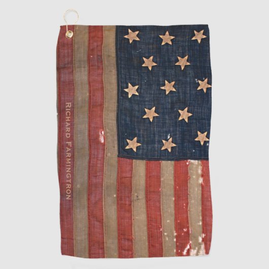 Union Civil War Flag ✨  Historisch Golfhanddoek (Voorkant)