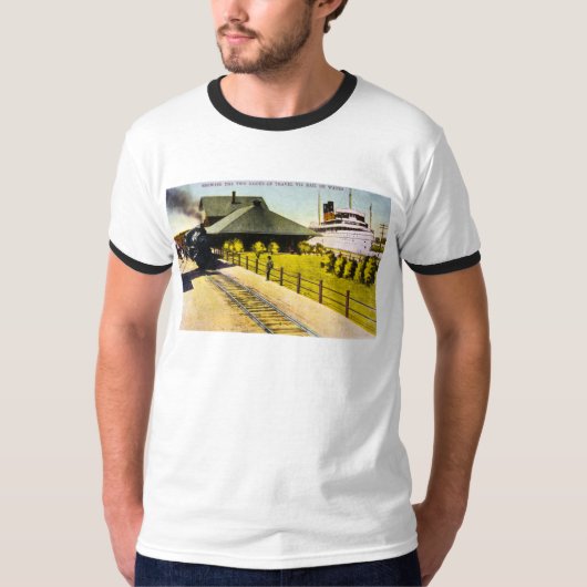 Union Depot in Sault Ste. Marie, Michigan T-shirt (Voorkant)