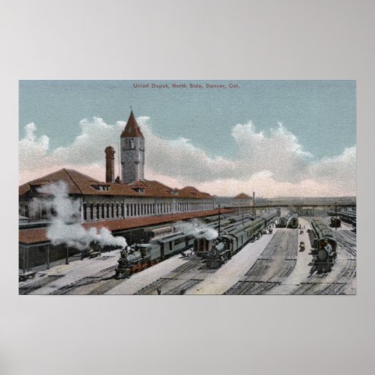 Union Depot Railroad North Side Poster (Voorkant)