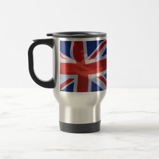 Union Flag of Union Jack voor Britse Patriots Reisbeker (Links)