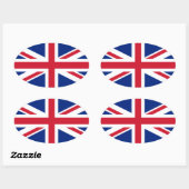 Union Flag Ovale Sticker (Vel)