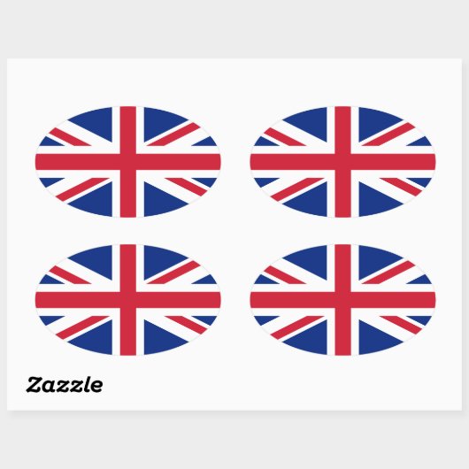 Union Flag Ovale Sticker (Vel)