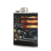 Union Flag, Sterren en Strepen, Motorfiets, Heupfles (Links)