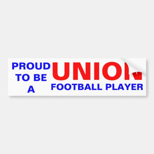 UNION FOOTBALL PLAYER BUMPERSTICKER (Voorkant)