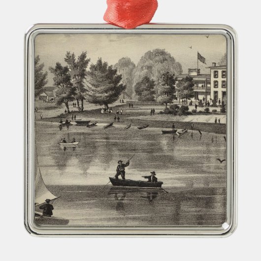 Union House, Squan, NJ Metalen Ornament (Voorkant)