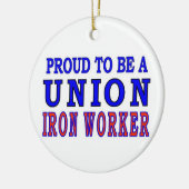 UNION IRON WORKER KERAMISCH ORNAMENT (Links)