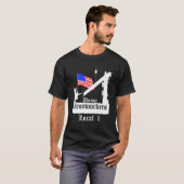 Union Ironworkers Local 1 Amerikaanse vlag Chicago T-shirt (Voorkant volledig)