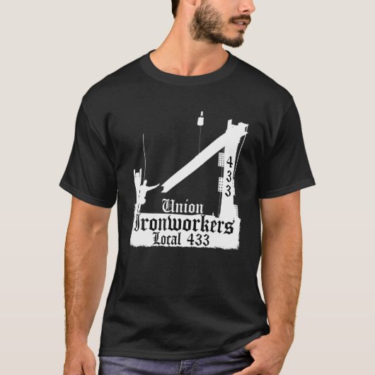 Union Ironworkers Local 433 LA Los Vegas T-shirt (Voorkant)