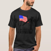 Union Ironworkers Lokale 40 NYC Amerikaanse vlag T T-shirt (Voorkant)