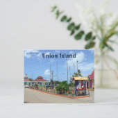 Union Island Main Square Briefkaart (Staand voorkant)