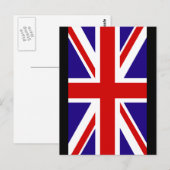 Union Jack 2 Briefkaart (Voorkant / Achterkant)