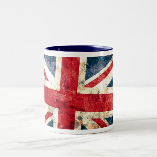 Union Jack #2 Tweekleurige Koffiemok (Center)