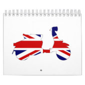 Union Jack 60s Motor Scooter Kalender (Hoes)
