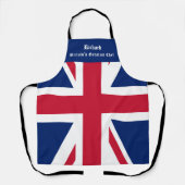Union Jack-aangepaste naam Schort (Voorkant)