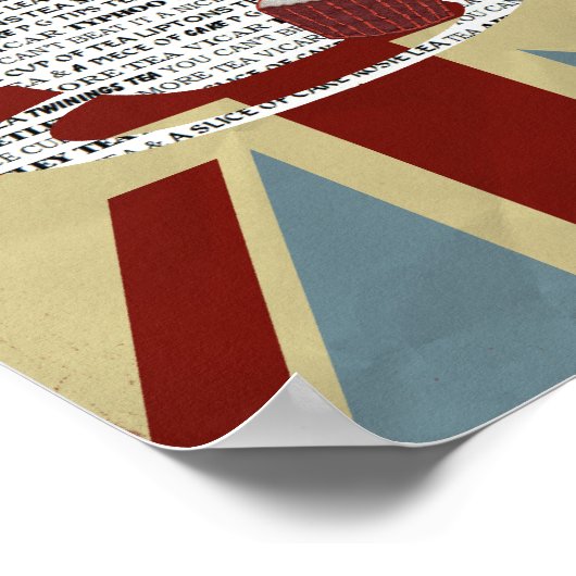 Union Jack Afbeelding Poster Een mooie beker van T (Hoek)