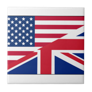 Union Jack American Flag Pattern Stars Stripes Tegeltje