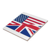 Union Jack American Flag Pattern Stars Stripes Tegeltje (Zijkant)
