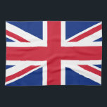 Union Jack American MoJo Kitchen Towel Theedoek<br><div class="desc">Ontwerp op basis van de vlag van de Unievakker van het Verenigd Koninkrijk.</div>