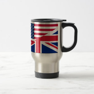 Union Jack Amerikaanse Vlag Patroon Sterren Strepe Reisbeker