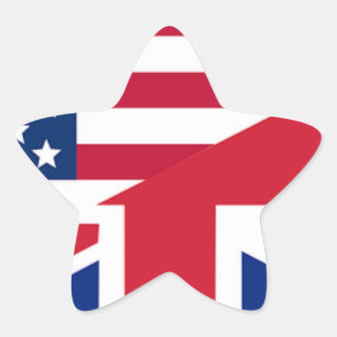 Union Jack Amerikaanse Vlag Patroon Sterren Strepe Ster Sticker