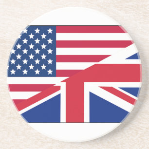 Union Jack Amerikaanse Vlag Patroon Sterren Strepe Zandsteen Onderzetter