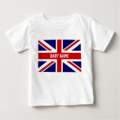 Union Jack baby topjes |  vlag (Voorkant)