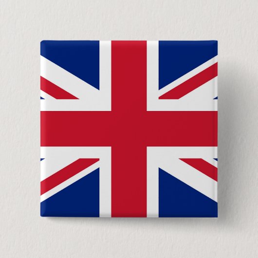 Union Jack - badge Vierkante Button 5,1 Cm (Voorkant)