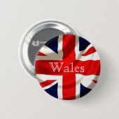 Union Jack Badge (Wales) Ronde Button 5,7 Cm (Voorkant /achterkant)