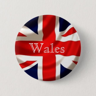 Union Jack Badge (Wales) Ronde Button 5,7 Cm