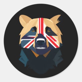 Union Jack Beer Ronde Sticker
