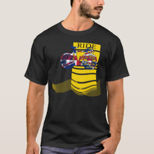 Union Jack Bicycle T Shirt Vlag VK
