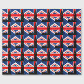 Union Jack Big Ben Parliament wrapping Paper Cadeaupapier (Vlak)