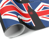Union Jack Big Ben Parliament wrapping Paper Cadeaupapier (Rol Hoek)