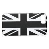 Union Jack ~ Black en White Case-Mate iPhone Case (Achterkant (Horizontaal))