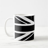 Union Jack ~ Black en White Koffiemok (Links)