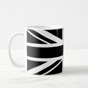Union Jack ~ Black en White Koffiemok